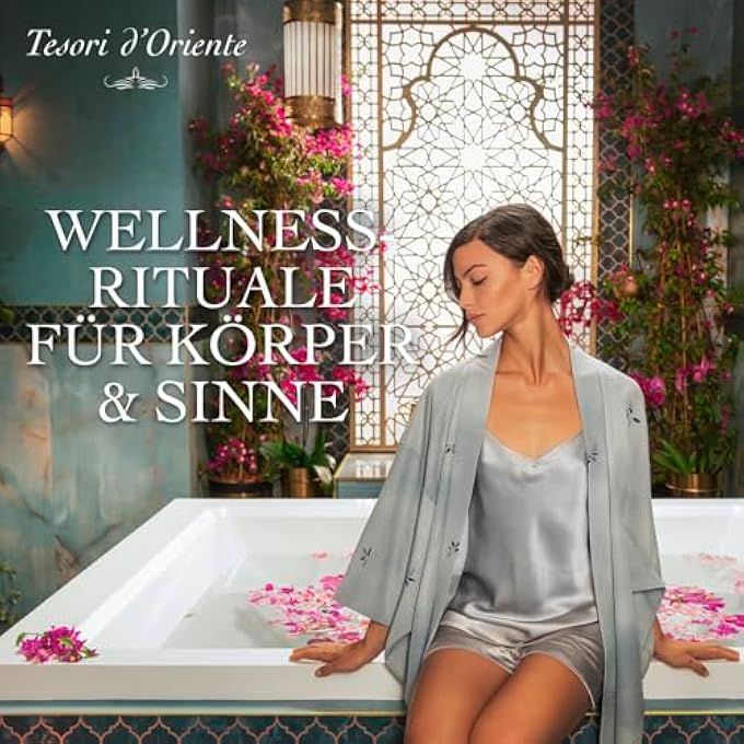 TESORI D'ORIENTE d'Oriente Byzantium Cream Bath, 500 ml, Aromatic Bath with Black Rose and Labdanum, Body Care for the Bathtub, Ritual Body & Senses - Image 5